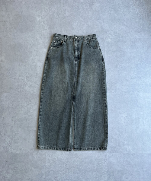 CPCM（シーピーシーエム）の「オーバーダイデニムナロースカート（スカート・レディース・ブラック/サックスブルー/ブルー・MEDIUM/LARGE）」の14枚目の写真