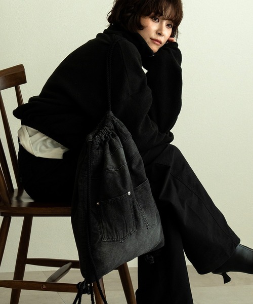 セール】DEVICE ウォッシュ デニム リュック ナップサック ボディ