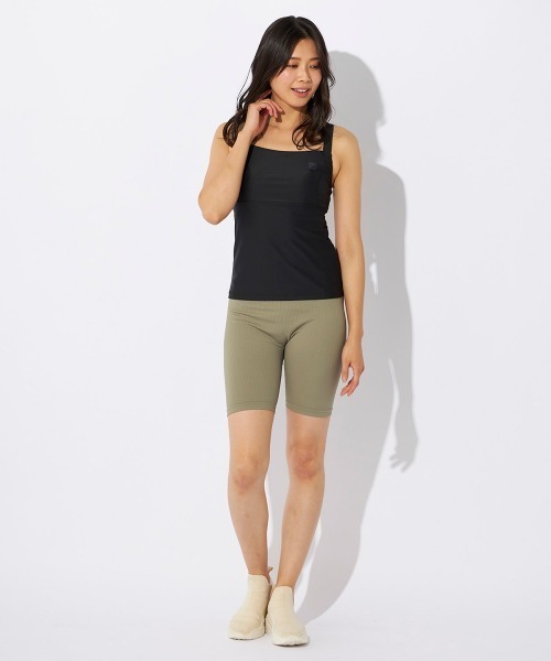 FILA（フィラ）の「カップ入りキャミブラ（キャミソール・レディース・カーキ/ネイビー/ブラック/ピンク・SMALL/MEDIUM/LARGE/X-LARGE）」の6枚目の写真