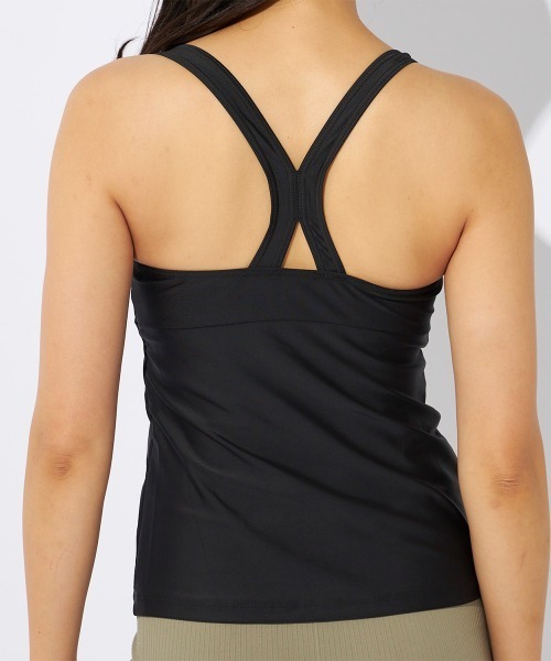 FILA（フィラ）の「カップ入りキャミブラ（キャミソール・レディース・カーキ/ネイビー/ブラック/ピンク・SMALL/MEDIUM/LARGE/X-LARGE）」の10枚目の写真