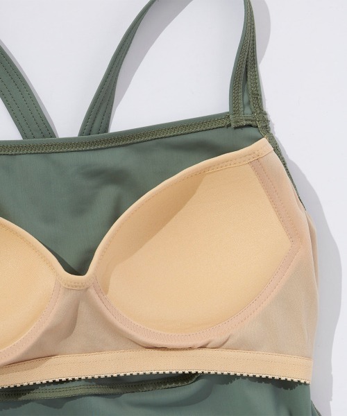 FILA（フィラ）の「カップ入りキャミブラ（キャミソール・レディース・カーキ/ネイビー/ブラック/ピンク・SMALL/MEDIUM/LARGE/X-LARGE）」の22枚目の写真