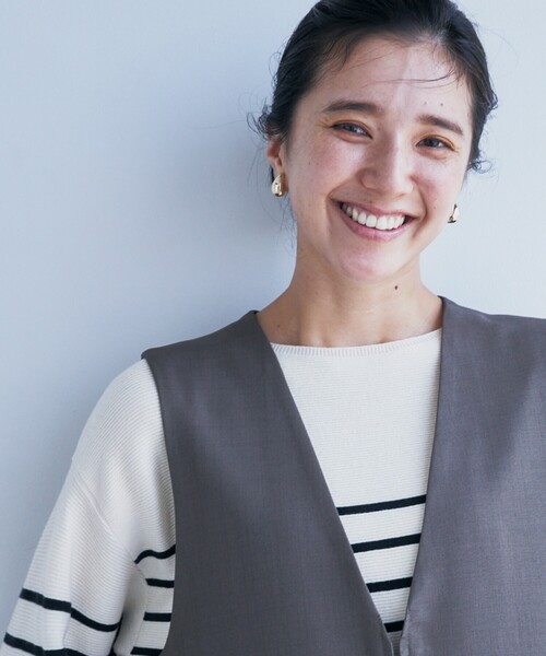 THE SHOP TK （ザ ショップ ティーケー ）の「◆【体形カバー/毛玉になりにくい/蓄熱性】美人ガーターニット/洗える（ニット/セーター・レディース・ブルーグリーン/ブラック/ボルドー/ホワイト系5/ナチュラル・13/12/14/11）」の12枚目の写真