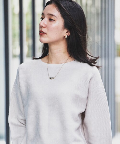 THE SHOP TK （ザ ショップ ティーケー ）の「◆【体形カバー/毛玉になりにくい/蓄熱性】美人ガーターニット/洗える（ニット/セーター・レディース・ブルーグリーン/ブラック/ボルドー/ホワイト系5/ナチュラル・13/12/14/11）」の16枚目の写真