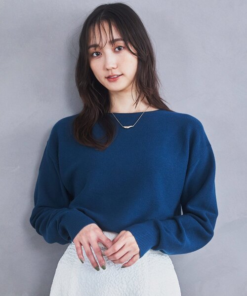 THE SHOP TK （ザ ショップ ティーケー ）の「◆【体形カバー/毛玉になりにくい/蓄熱性】美人ガーターニット/洗える（ニット/セーター・レディース・ブルーグリーン/ブラック/ボルドー/ホワイト系5/ナチュラル・13/12/14/11）」の20枚目の写真