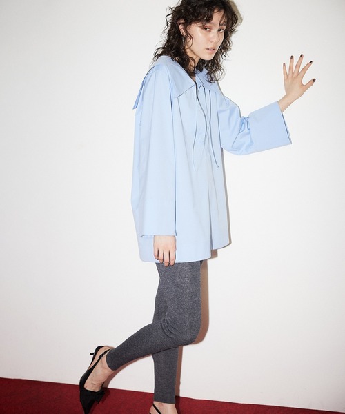 美品/定価1.9万】ザポーズ THE PAUSE *スクエアビッグカラー