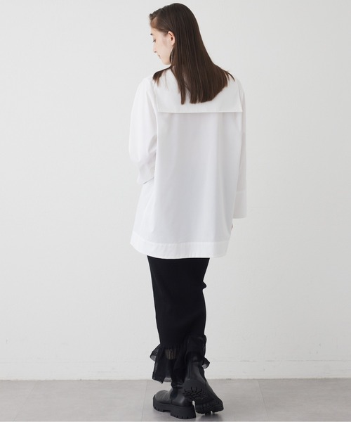 【THE PAUSE】スクエアビッグカラーブラウス THE PAUSE】スクエアビッグカラーブラウス | Whim Gazette