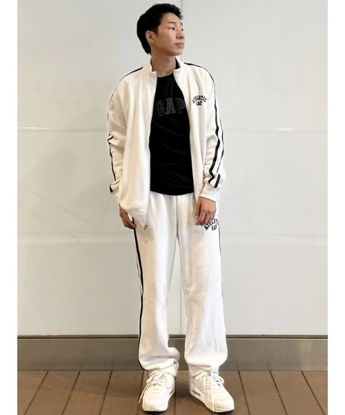 GAP（ギャップ）の「ヴィンテージソフト Gapロゴ トラックパンツ(ユニセックス)（スウェットパンツ・メンズ・オフホワイト/ネイビー/グリーン・XS/S/M/L/XL）」の11枚目の写真