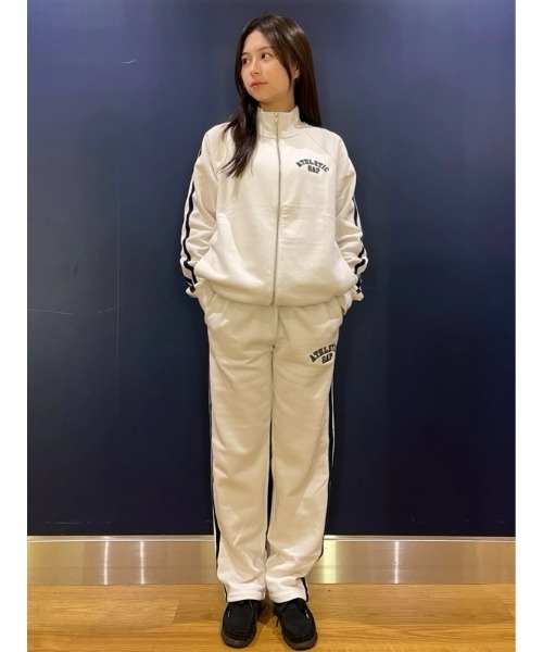 GAP（ギャップ）の「ヴィンテージソフト Gapロゴ トラックパンツ(ユニセックス)（スウェットパンツ・メンズ・オフホワイト/ネイビー/グリーン・XS/S/M/L/XL）」の18枚目の写真