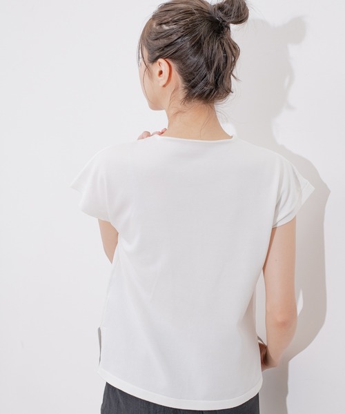 Jayro(ジャイロ)の「金具付スリット入りプルオーバー(Tシャツ/カットソー・レディース・ホワイト系その他/ピンク/ブルー/ブラック・M)」の17枚目の写真