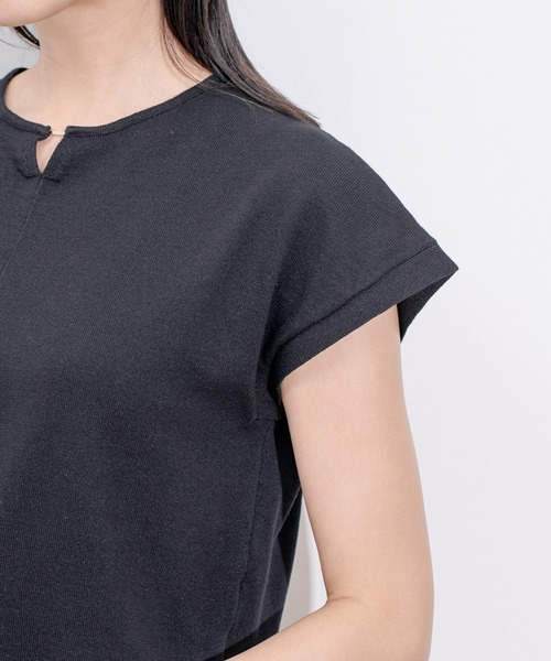 Jayro(ジャイロ)の「金具付スリット入りプルオーバー(Tシャツ/カットソー・レディース・ホワイト系その他/ピンク/ブルー/ブラック・M)」の12枚目の写真