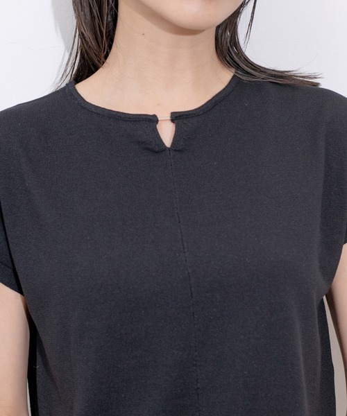 Jayro(ジャイロ)の「金具付スリット入りプルオーバー(Tシャツ/カットソー・レディース・ホワイト系その他/ピンク/ブルー/ブラック・M)」の10枚目の写真