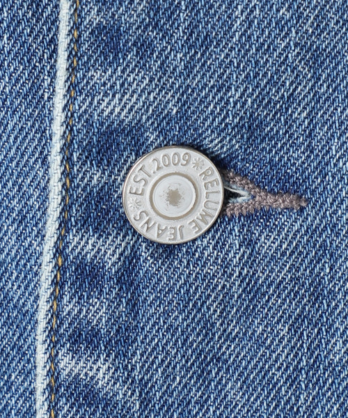 JOURNAL STANDARD relume（ジャーナルスタンダード　レリューム）の「11.5ozデニムカバーオールジャケット（カバーオール・レディース・ブルー・38/36）」の3枚目の写真