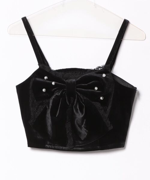 Ank Rouge（アンクルージュ）の「ベロアリボンビスチェ（シャツ/ブラウス・レディース・ブラック/ワイン/ホワイト・M）」の14枚目の写真