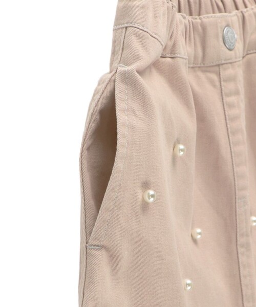 BRANSHES(ブランシェス)の「【綿100%】パール付きスカート(スカート・キッズ・ピンク/ネイビー・90/100/110/120/130/140/150)」の8枚目の写真