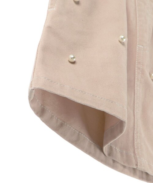 BRANSHES(ブランシェス)の「【綿100%】パール付きスカート(スカート・キッズ・ピンク/ネイビー・90/100/110/120/130/140/150)」の9枚目の写真