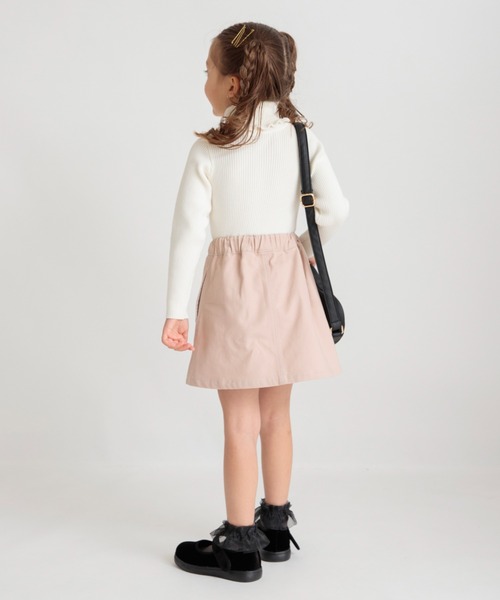 BRANSHES(ブランシェス)の「【綿100%】パール付きスカート(スカート・キッズ・ピンク/ネイビー・90/100/110/120/130/140/150)」の19枚目の写真