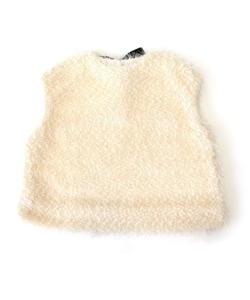 DONOBAN（ドノバン）の「バックリボンラメフェザートップス（ベスト・レディース・ピンク/ホワイト/グレー・ONE）」の21枚目の写真