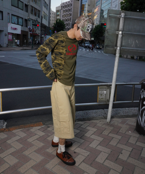 【底値】paranoid パラノイド サーマル 長袖Tシャツ ロンT（黒） PARANOID（パラノイド）Tシャツ・カットソー グレー サイズ:S