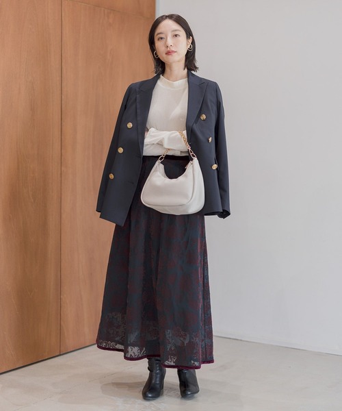 Andemiu（アンデミュウ）の「ムーンチェーンショルダー147541（ショルダーバッグ・レディース・ベージュ/ブラック/ホワイト系その他/グレー系その他/ベージュ系その他・FREE）」の6枚目の写真