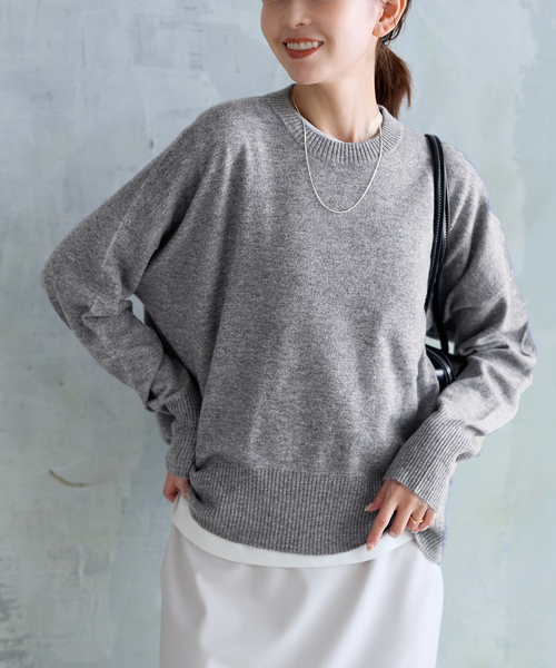 JOURNALSTANDARD カシミヤクルーネックプルオーバー ニット JOURNAL STANDARD（ジャーナルスタンダード）の「カシミヤクルー