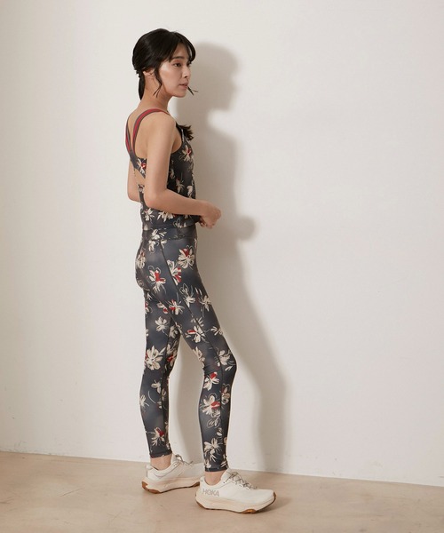 NERGY（ナージー）の「【skin wear】UV＆水陸両用＆保湿  CREORA 花柄バックオープン ブラタンクトップ（ブラジャー・レディース・ブルー/スミクロ/ブラック・S/M）」の7枚目の写真