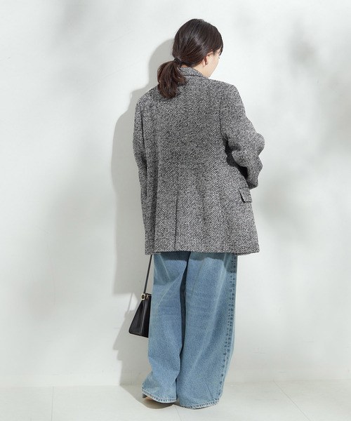 24AW ジャーナルスタンダード レサージュ ヘリンボーンジャケットコート JOURNAL STANDARD - 24AW ジャーナルスタンダード レサージュ