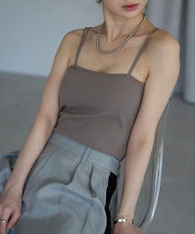 Fizz（フィズ）の「カップ付き　ダブルストラップキャミソール（キャミソール）」