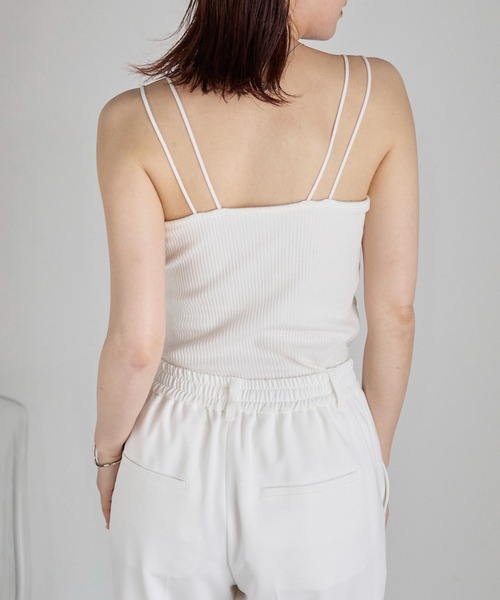 Fizz/フィズ】 カップ付き ダブルストラップキャミソール
