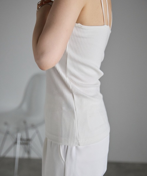 Fizz/フィズ】 カップ付き ダブルストラップキャミソール