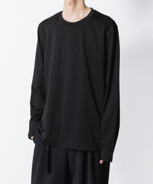 ATTACHMENT(アタッチメント)の「コットン ダブルフェイス スリムフィット L/S TEE / COTTON DOUBLE FACE SLIM FIT L/S TEE(Tシャツ/カットソー・メンズ・ホワイト/ダークグレー/ブラック/グレー/ライトブラウン・1/2/3)」の3枚目の写真
