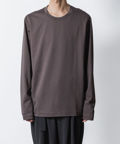 ATTACHMENT(アタッチメント)の「コットン ダブルフェイス スリムフィット L/S TEE / COTTON DOUBLE FACE SLIM FIT L/S TEE(Tシャツ/カットソー・メンズ・ホワイト/ダークグレー/ブラック/グレー/ライトブラウン・1/2/3)」の22枚目の写真