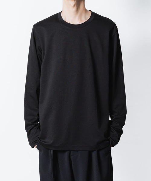 ATTACHMENT(アタッチメント)の「コットン ダブルフェイス スリムフィット L/S TEE / COTTON DOUBLE FACE SLIM FIT L/S TEE(Tシャツ/カットソー・メンズ・ホワイト/ダークグレー/ブラック/グレー/ライトブラウン・1/2/3)」の14枚目の写真
