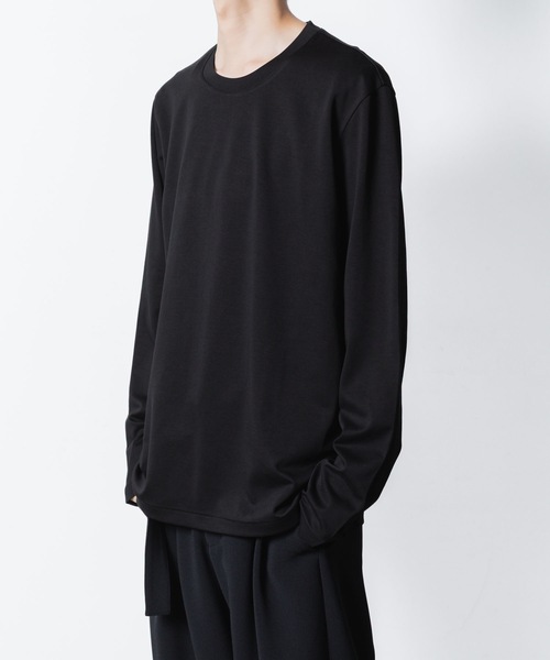 ATTACHMENT(アタッチメント)の「コットン ダブルフェイス スリムフィット L/S TEE / COTTON DOUBLE FACE SLIM FIT L/S TEE(Tシャツ/カットソー・メンズ・ホワイト/ダークグレー/ブラック/グレー/ライトブラウン・1/2/3)」の15枚目の写真