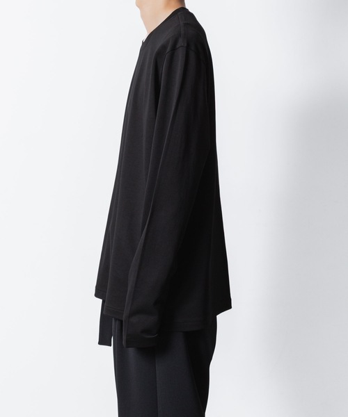 ATTACHMENT(アタッチメント)の「コットン ダブルフェイス スリムフィット L/S TEE / COTTON DOUBLE FACE SLIM FIT L/S TEE(Tシャツ/カットソー・メンズ・ホワイト/ダークグレー/ブラック/グレー/ライトブラウン・1/2/3)」の16枚目の写真