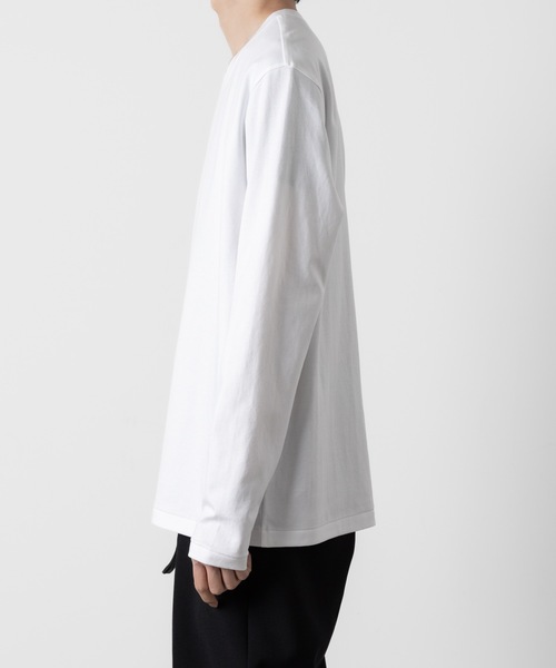 ATTACHMENT(アタッチメント)の「コットン ダブルフェイス スリムフィット L/S TEE / COTTON DOUBLE FACE SLIM FIT L/S TEE(Tシャツ/カットソー・メンズ・ホワイト/ダークグレー/ブラック/グレー/ライトブラウン・1/2/3)」の9枚目の写真