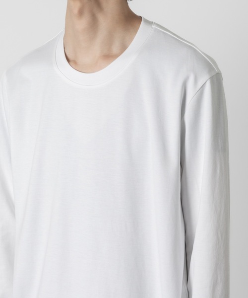 ATTACHMENT(アタッチメント)の「コットン ダブルフェイス スリムフィット L/S TEE / COTTON DOUBLE FACE SLIM FIT L/S TEE(Tシャツ/カットソー・メンズ・ホワイト/ダークグレー/ブラック/グレー/ライトブラウン・1/2/3)」の12枚目の写真