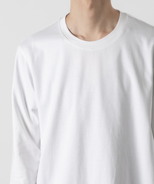ATTACHMENT(アタッチメント)の「コットン ダブルフェイス スリムフィット L/S TEE / COTTON DOUBLE FACE SLIM FIT L/S TEE(Tシャツ/カットソー・メンズ・ホワイト/ダークグレー/ブラック/グレー/ライトブラウン・1/2/3)」の11枚目の写真