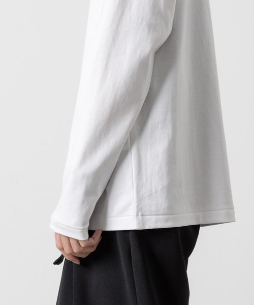 ATTACHMENT(アタッチメント)の「コットン ダブルフェイス スリムフィット L/S TEE / COTTON DOUBLE FACE SLIM FIT L/S TEE(Tシャツ/カットソー・メンズ・ホワイト/ダークグレー/ブラック/グレー/ライトブラウン・1/2/3)」の6枚目の写真