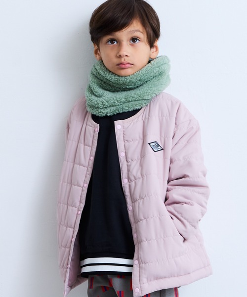 Life Support Products（ライフサポートプロダクツ）の「ノーカラーキルトジャケット（ノーカラージャケット・キッズ・ブラック/カーキ/ライトピンク/レッド/ベージュ/ネイビー・100/110/120/130/140/150/80/90/95）」の5枚目の写真