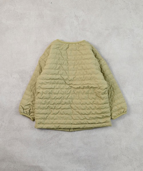Life Support Products（ライフサポートプロダクツ）の「ノーカラーキルトジャケット（ノーカラージャケット・キッズ・ブラック/カーキ/ライトピンク/レッド/ベージュ/ネイビー・100/110/120/130/140/150/80/90/95）」の10枚目の写真