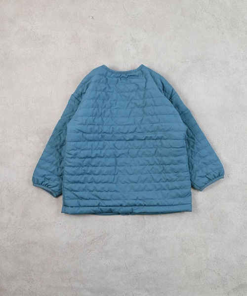 Life Support Products（ライフサポートプロダクツ）の「ノーカラーキルトジャケット（ノーカラージャケット・キッズ・ブラック/カーキ/ライトピンク/レッド/ベージュ/ネイビー・100/110/120/130/140/150/80/90/95）」の14枚目の写真