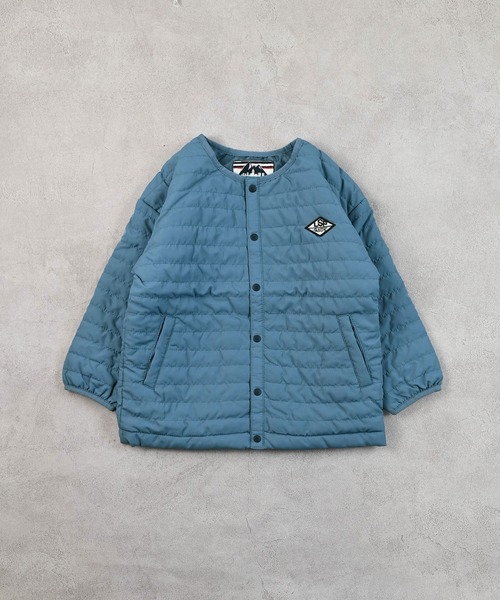 Life Support Products（ライフサポートプロダクツ）の「ノーカラーキルトジャケット（ノーカラージャケット・キッズ・ブラック/カーキ/ライトピンク/レッド/ベージュ/ネイビー・100/110/120/130/140/150/80/90/95）」の13枚目の写真