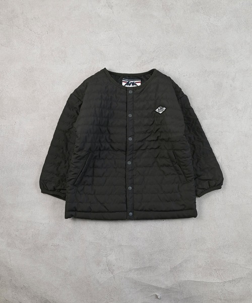 Life Support Products（ライフサポートプロダクツ）の「ノーカラーキルトジャケット（ノーカラージャケット・キッズ・ブラック/カーキ/ライトピンク/レッド/ベージュ/ネイビー・100/110/120/130/140/150/80/90/95）」の16枚目の写真