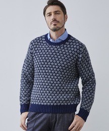 g-stage | g-stage 秋冬　ジーステージ　イタリアンウール ポップコーン編み柄 クルーネックセーター(ニット/セーター)