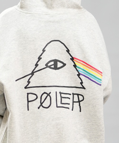 POLeR(ポーラー)の「POLER/ポーラー キッズ パーカー LOGO LTD PL ムラサキBOYSパーカー 249MCV0030(パーカー・キッズ・グレー/ブラック・130cm/140cm/150cm/160cm)」の5枚目の写真