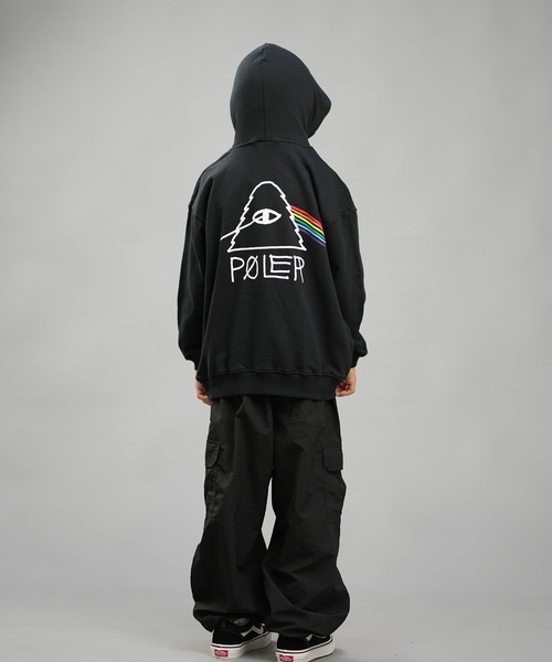 POLeR(ポーラー)の「POLER/ポーラー キッズ パーカー LOGO LTD PL ムラサキBOYSパーカー 249MCV0030(パーカー・キッズ・グレー/ブラック・130cm/140cm/150cm/160cm)」の17枚目の写真