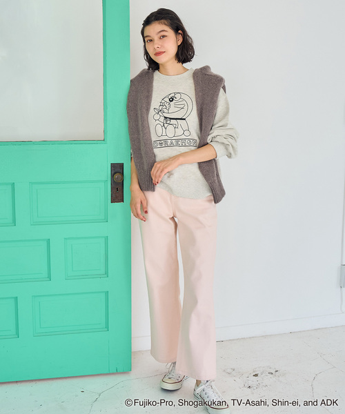 ROPE' PICNIC（ロペピクニック）の「【ドラえもんコレクション】裏毛スウェット（スウェット・レディース・ライトグレー/ピンク・38）」の14枚目の写真