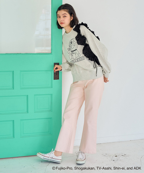 ROPE' PICNIC（ロペピクニック）の「【ドラえもんコレクション】裏毛スウェット（スウェット・レディース・ライトグレー/ピンク・38）」の15枚目の写真