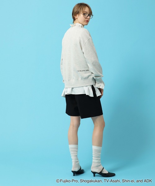 ROPE' PICNIC（ロペピクニック）の「【ドラえもんコレクション】裏毛スウェット（スウェット・レディース・ライトグレー/ピンク・38）」の4枚目の写真