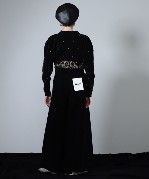 mici（ミチ）の「(mici)スーパーワイドコーデュロイパンツ（その他パンツ・レディース・ブラック/ワインレッド・SMALL/MEDIUM）」の5枚目の写真